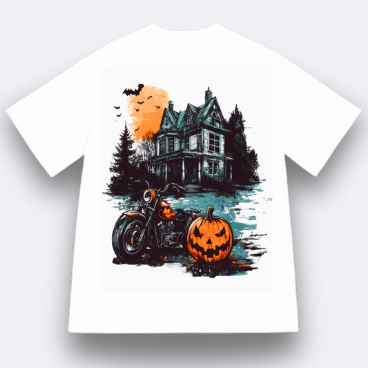 The Midnight Ride: BikerZoneZ Halloween Edition Tee