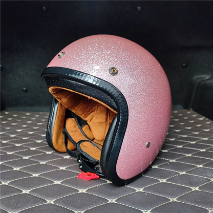Vintage German Open-Face Helmet – DOT & ECE Approved