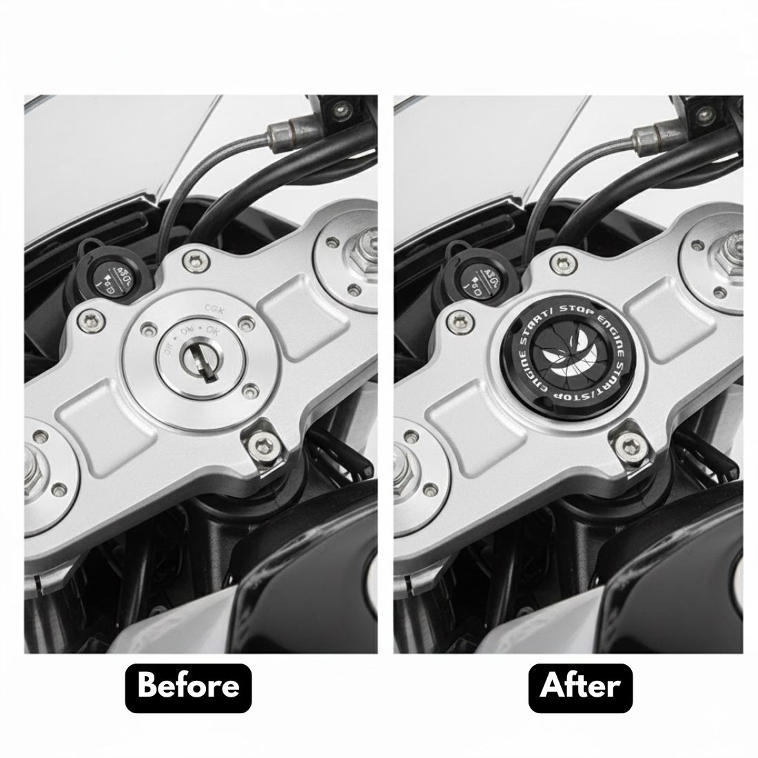 Motorcycle Engine Start/Stop Ignition Key Cover