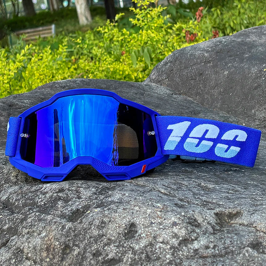 BikerZoneZ TrailGuard Motocross Goggles