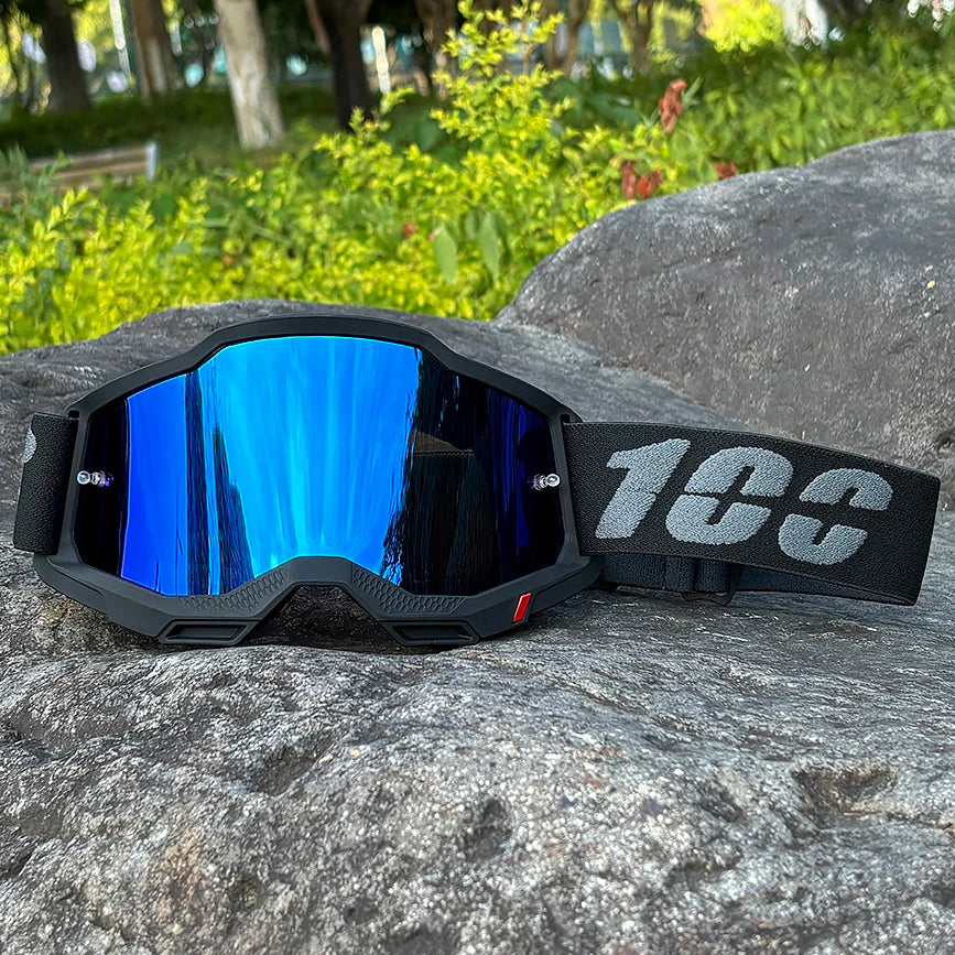 BikerZoneZ TrailGuard Motocross Goggles