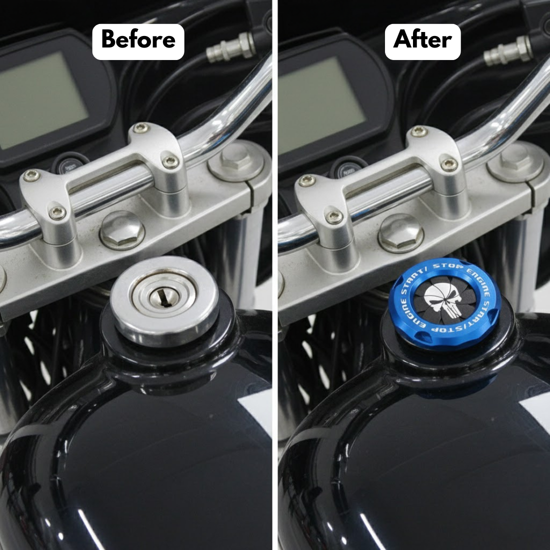 Motorcycle Engine Start/Stop Ignition Key Cover
