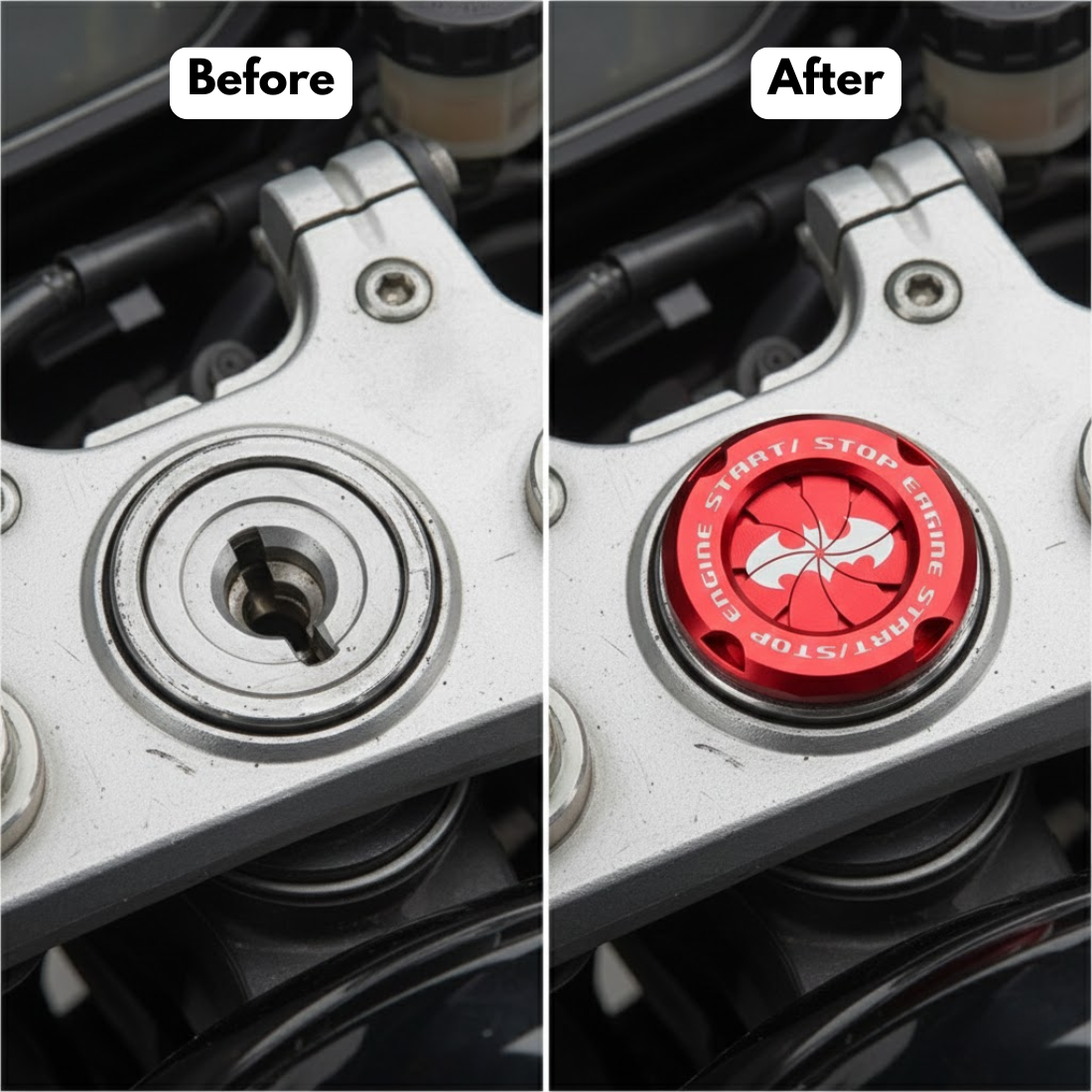 Motorcycle Engine Start/Stop Ignition Key Cover
