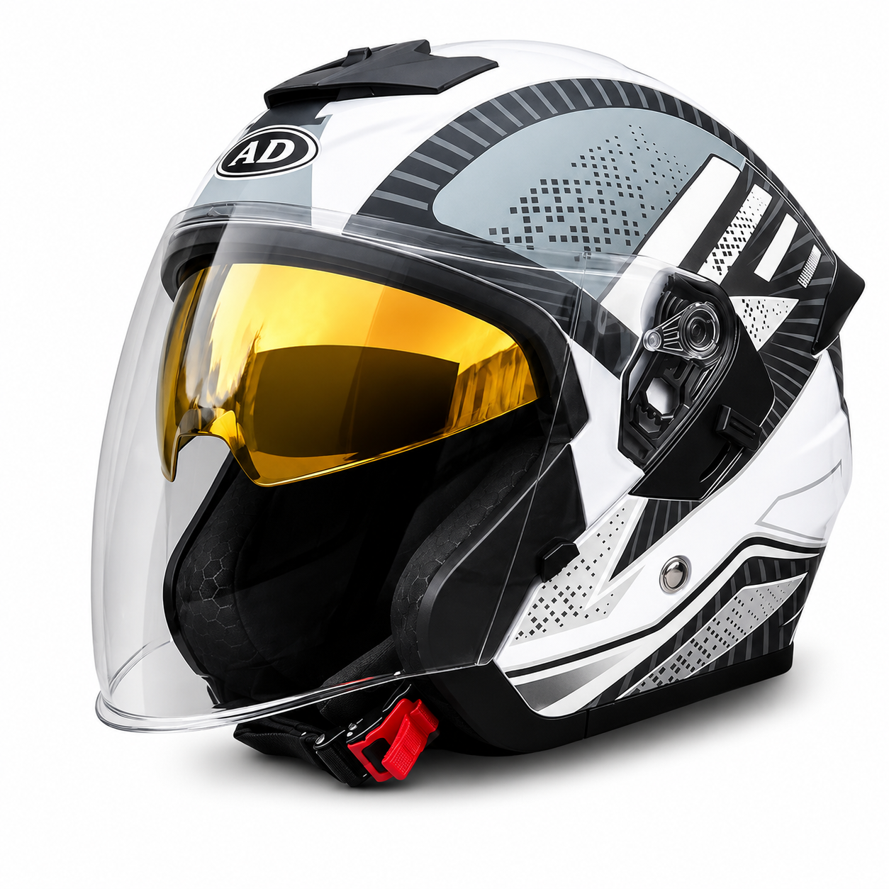 BikerZoneZ Sport Open Face Helmet - DOT Certified