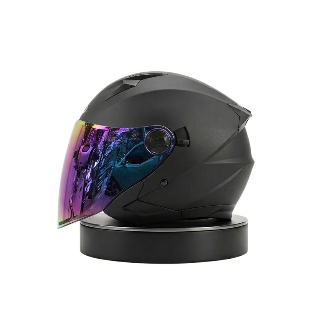ORZ Premium Open-Face Helmet – Dual Visor Performance Edition