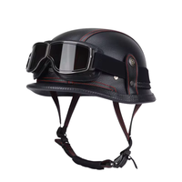 Matte Black + Red Stitching + Goggles 2