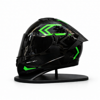 Glossy Black/Green Graphic