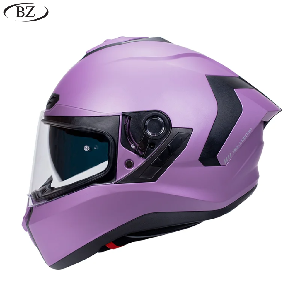 BikerZoneZ SafeRide Pro Full Face Helmet - DOT & ECE Approved
