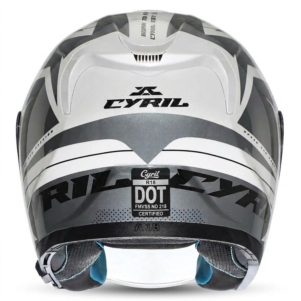IronRide Open Face Dual Visor Helmet –  DOT Certified