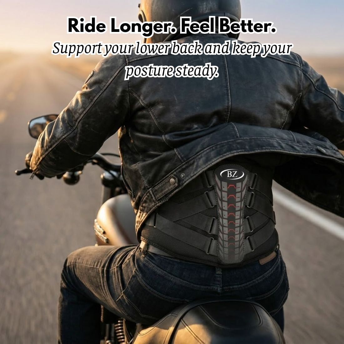 BikerZoneZ Kidney Belt (Lumbar Support)