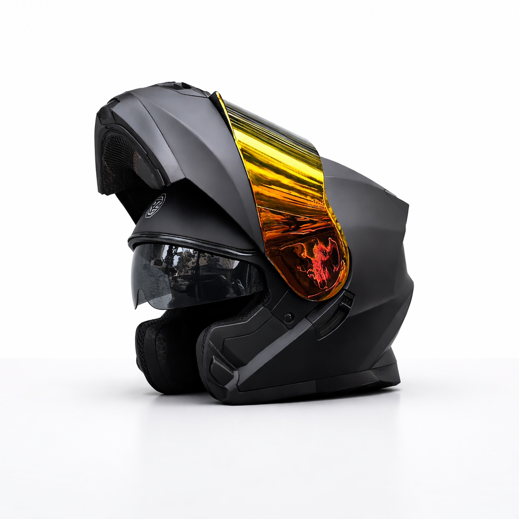 ORZ-162 Full Face Flip-Up Helmet – DOT & ECE Certified