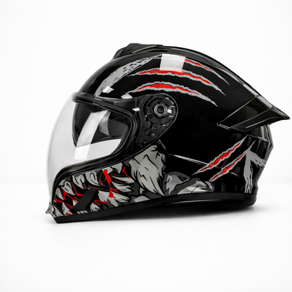 Unisex Full-Face Motorcycle Helmet Certified to DOT & ECE Standards