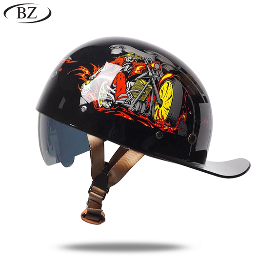 Premium Retro Half Helmet – Signature Edition