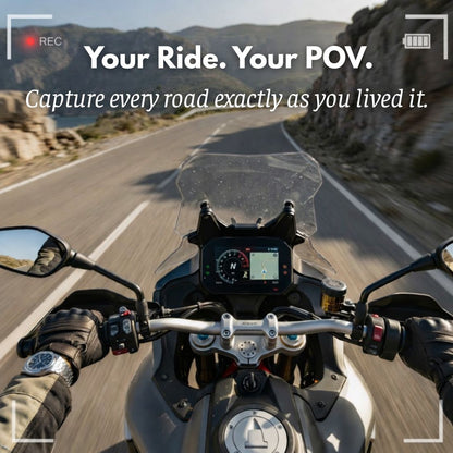 Bikerzonez Moto POV Mini Camera | Hands-Free Riding Cam