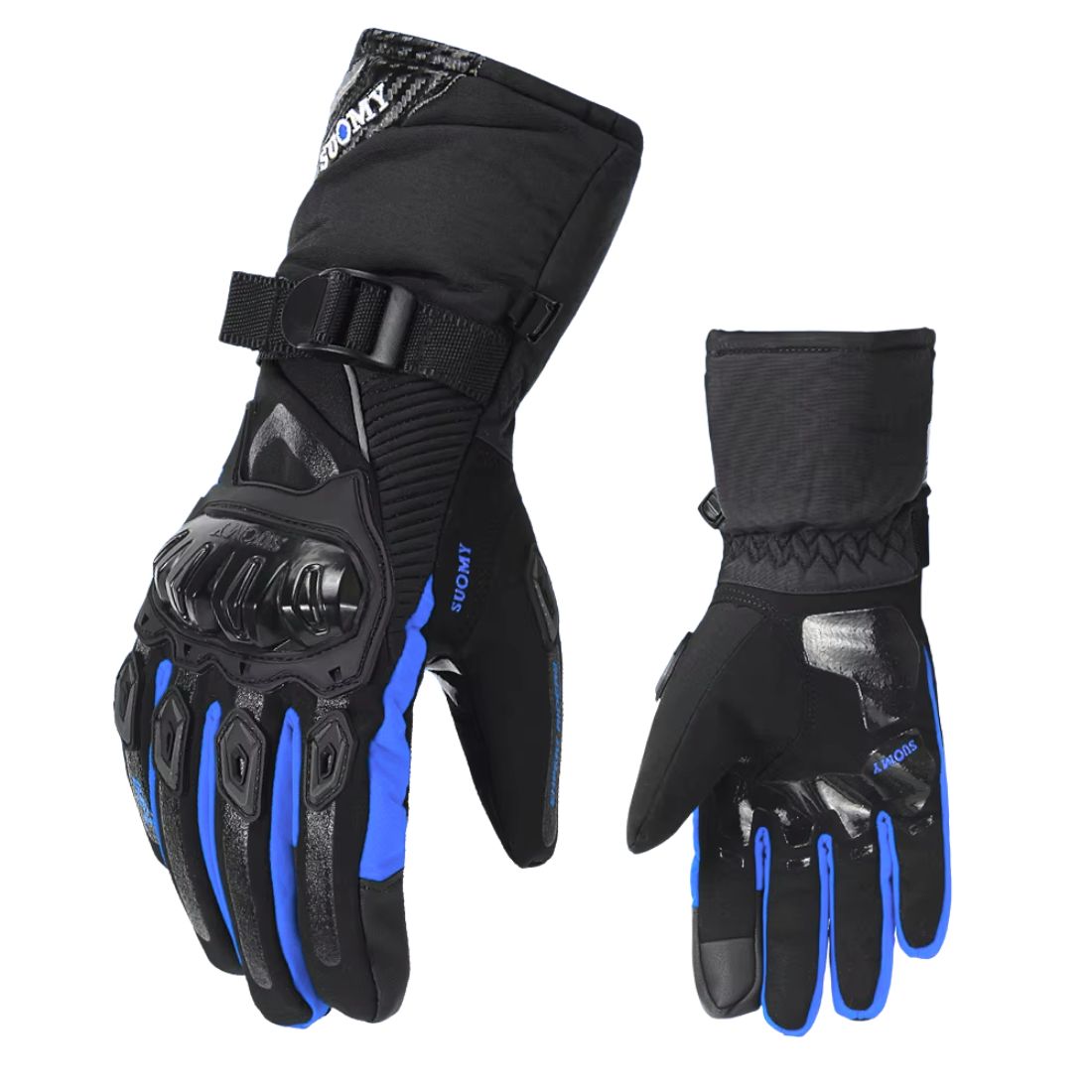 Winter Fleece-Lined Motorcycle Gloves