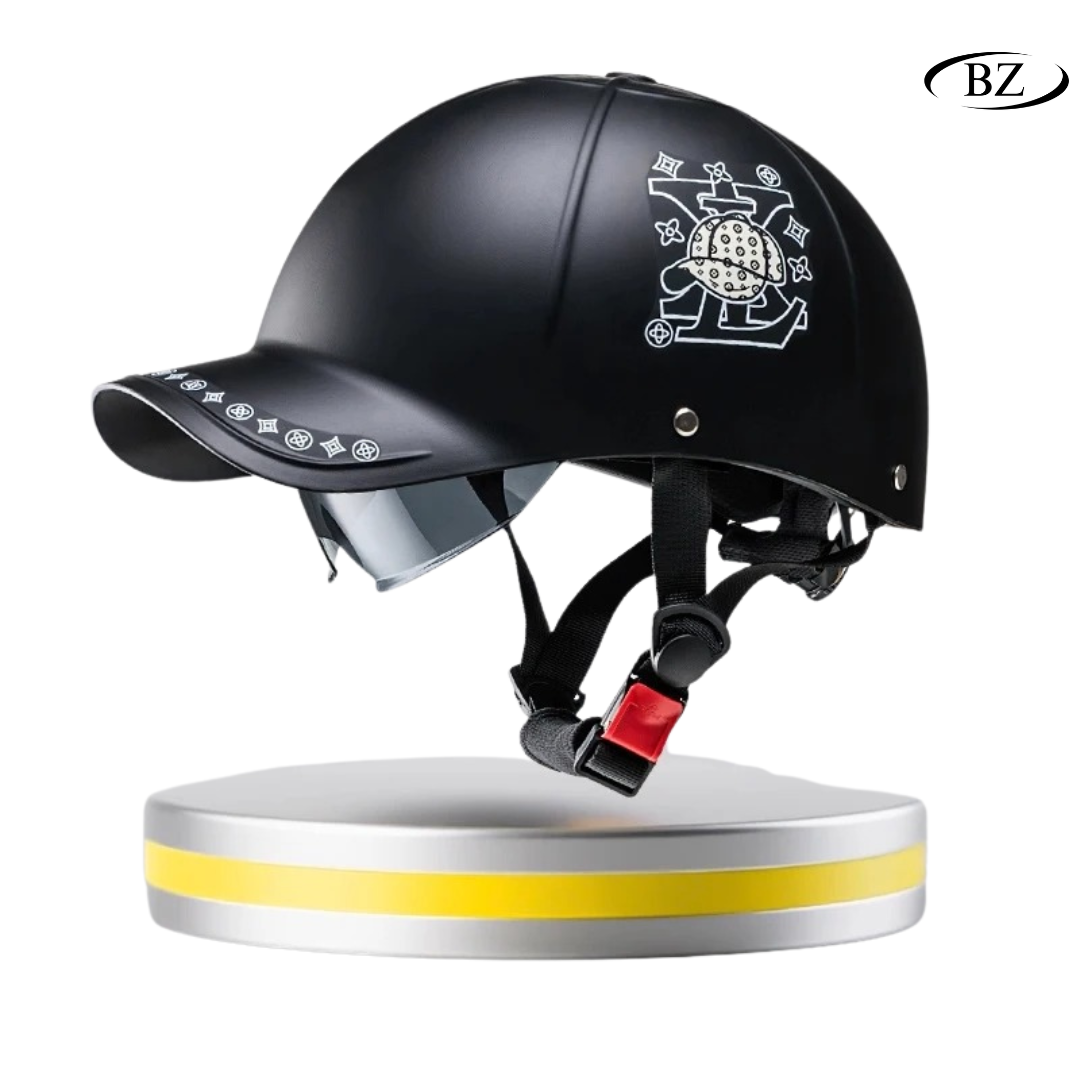 Baseball Cap Half Helmet – Lightweight Summer Riding Helmet