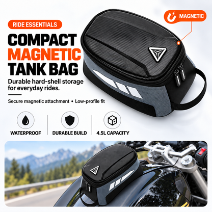 BikerZoneZ Magnetic Hard Shell Tank Bag