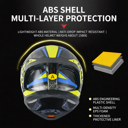 NightRider Pro Flip Helmet - DOT Certified