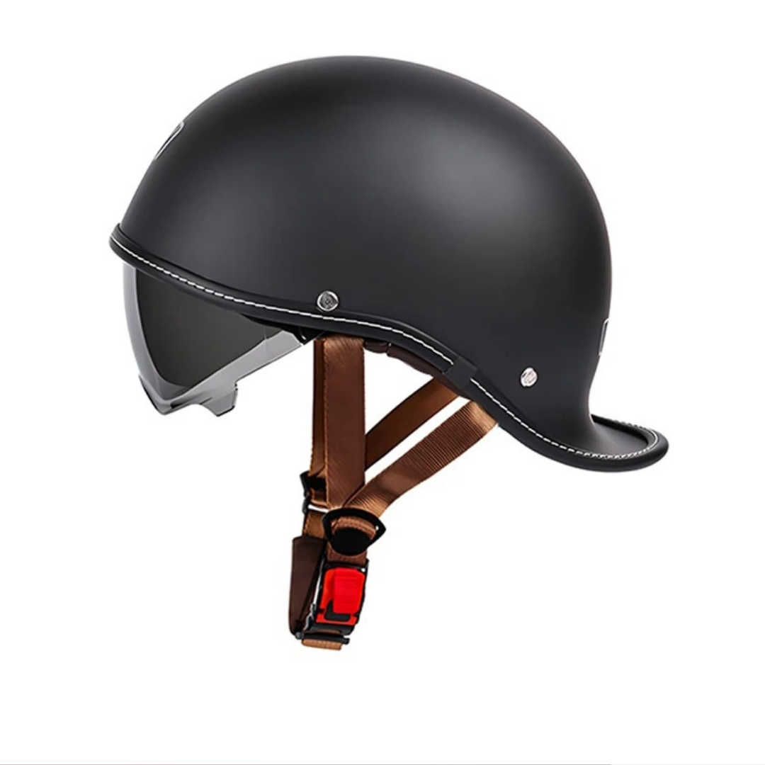 Retro Cocked Tail Half Helmet – Vintage Cruiser Edition