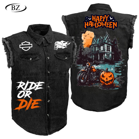 BikerZoneZ Sleeveless Denim Jacket