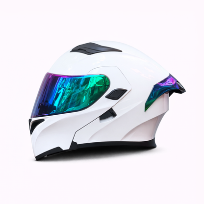 Motorcycle Helmet ORZ Z-169 Flip-Up Full Face Dual Visor Helmet, DOT & ECE Approved