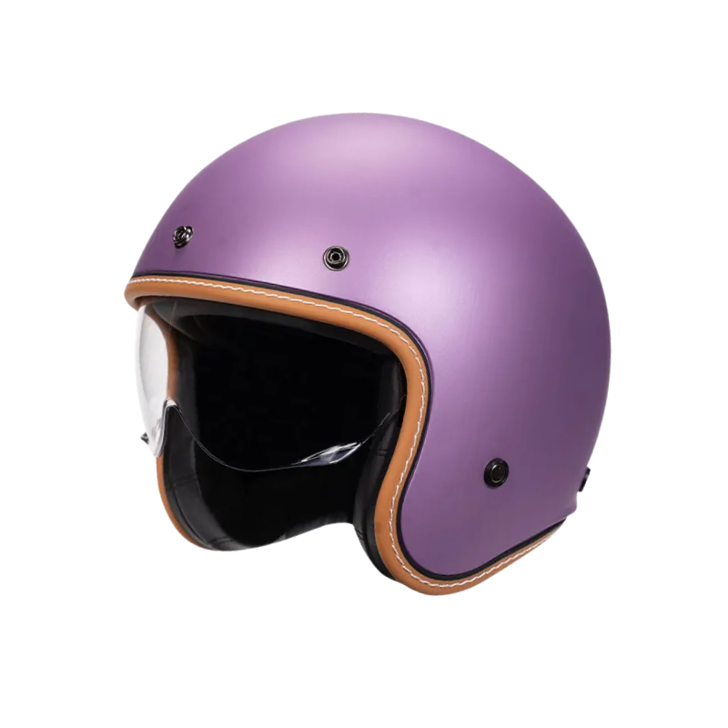 Minimalist Retro Open Face Motorcycle Helmet – DOT & ECE Certified