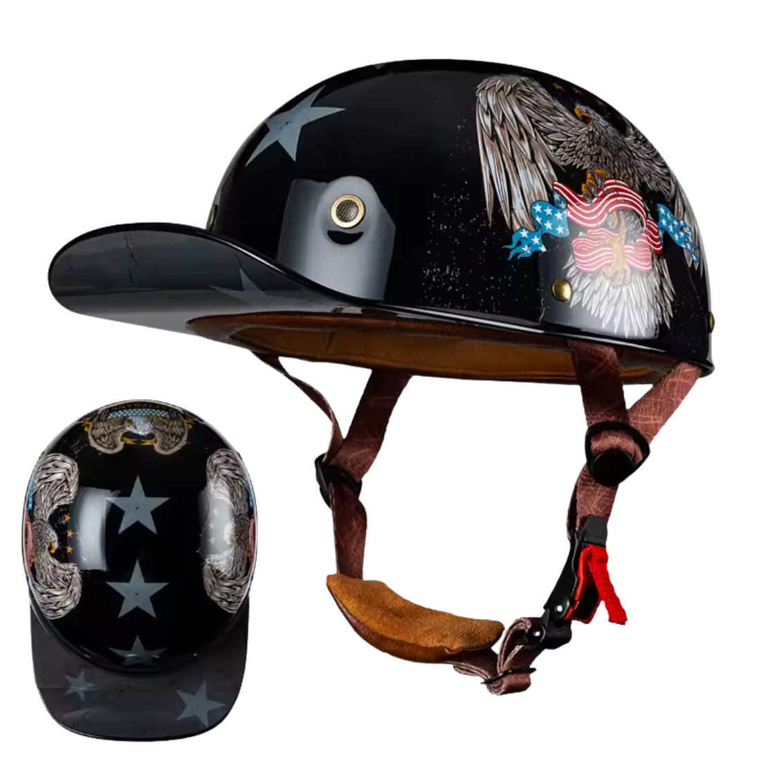 Retro 90s Half Helmet – Vintage Street Rider Style