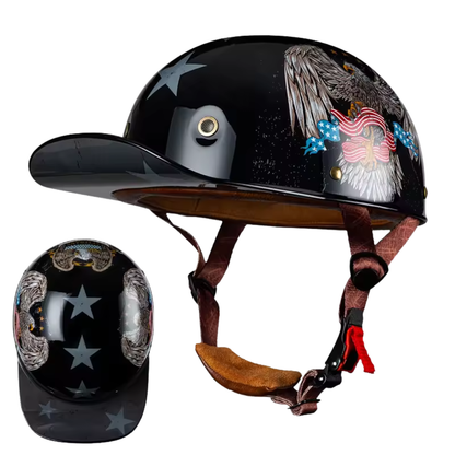 Retro 90s Half Helmet – Vintage Street Rider Style
