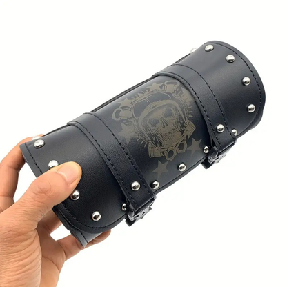 Vintage Leather Motorcycle Front Tool Bag