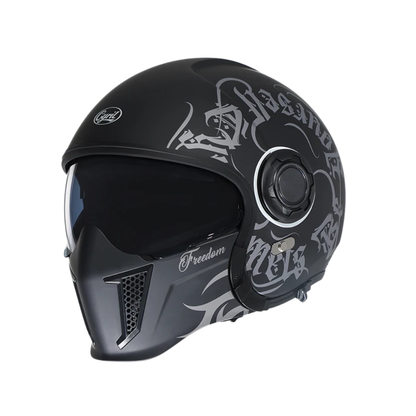 Vintage Full Face Modular Helmet – Dual Visor | DOT & ECE Approved