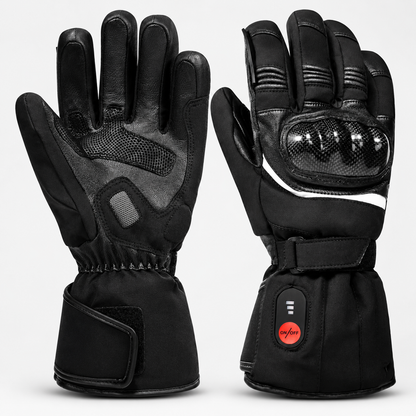 BikerZoneZ™ Heated Motorcycle Gloves - Full-Hand Warmth