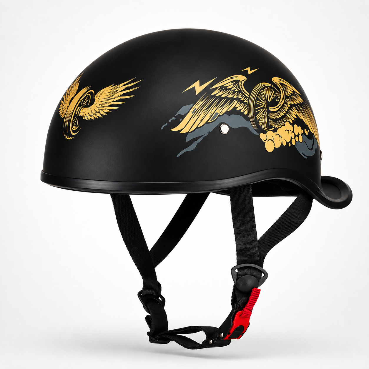 BikerZoneZ™ Street Half Helmet - DOT Approved