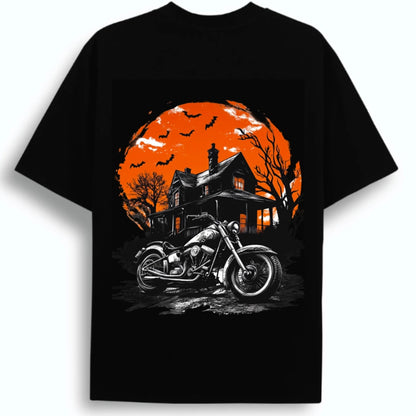 The Midnight Ride: BikerZoneZ Halloween Edition Tee