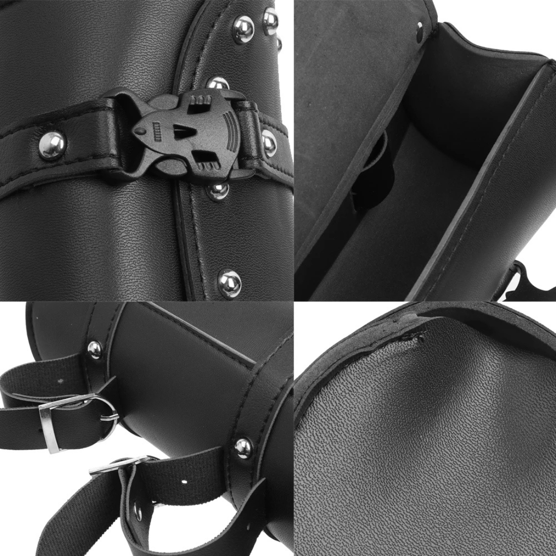 Motorcycle Front Fork Tool Bag – PU Leather, Universal Fit