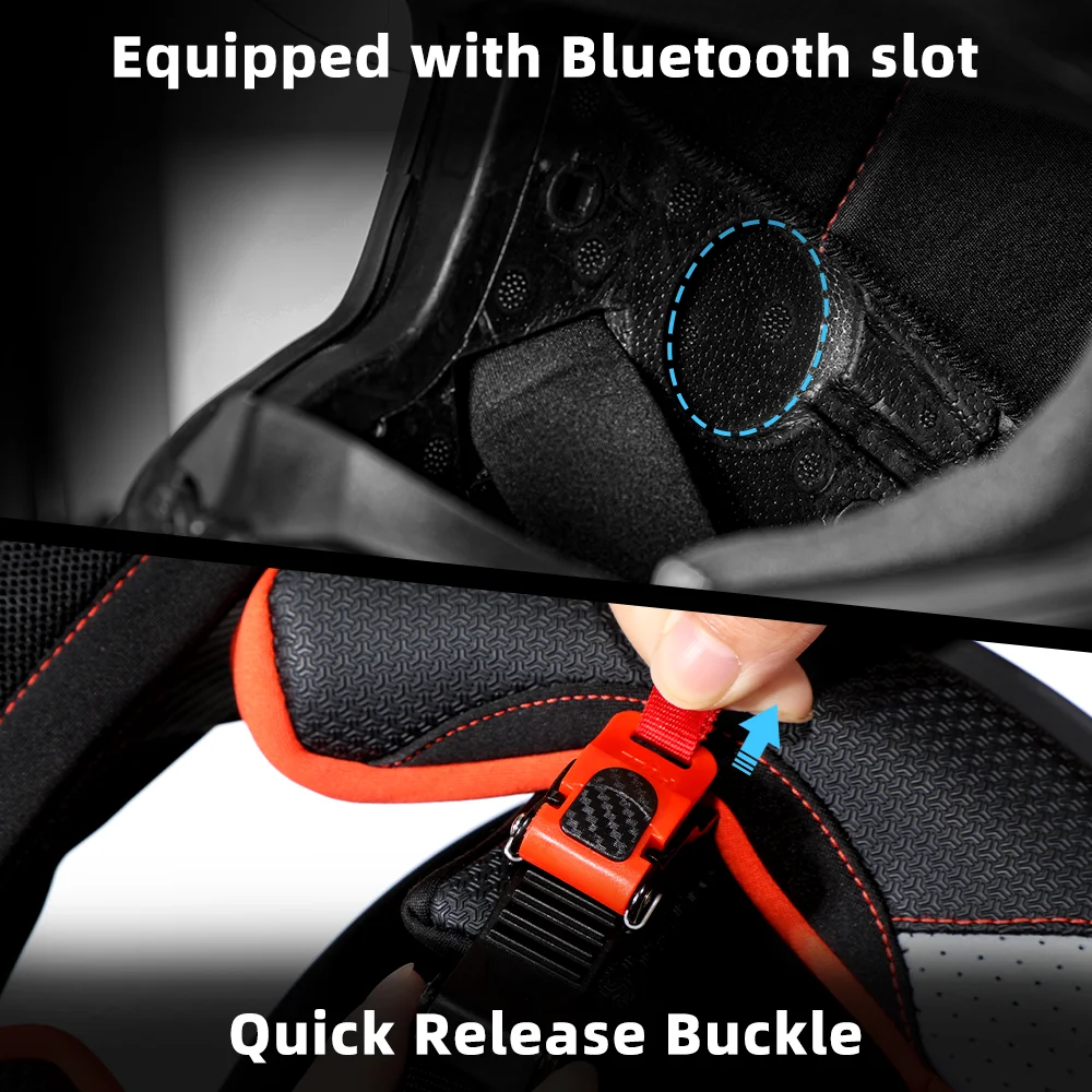BikerZoneZ Standard Full Face Helmet - DOT & ECE Approved