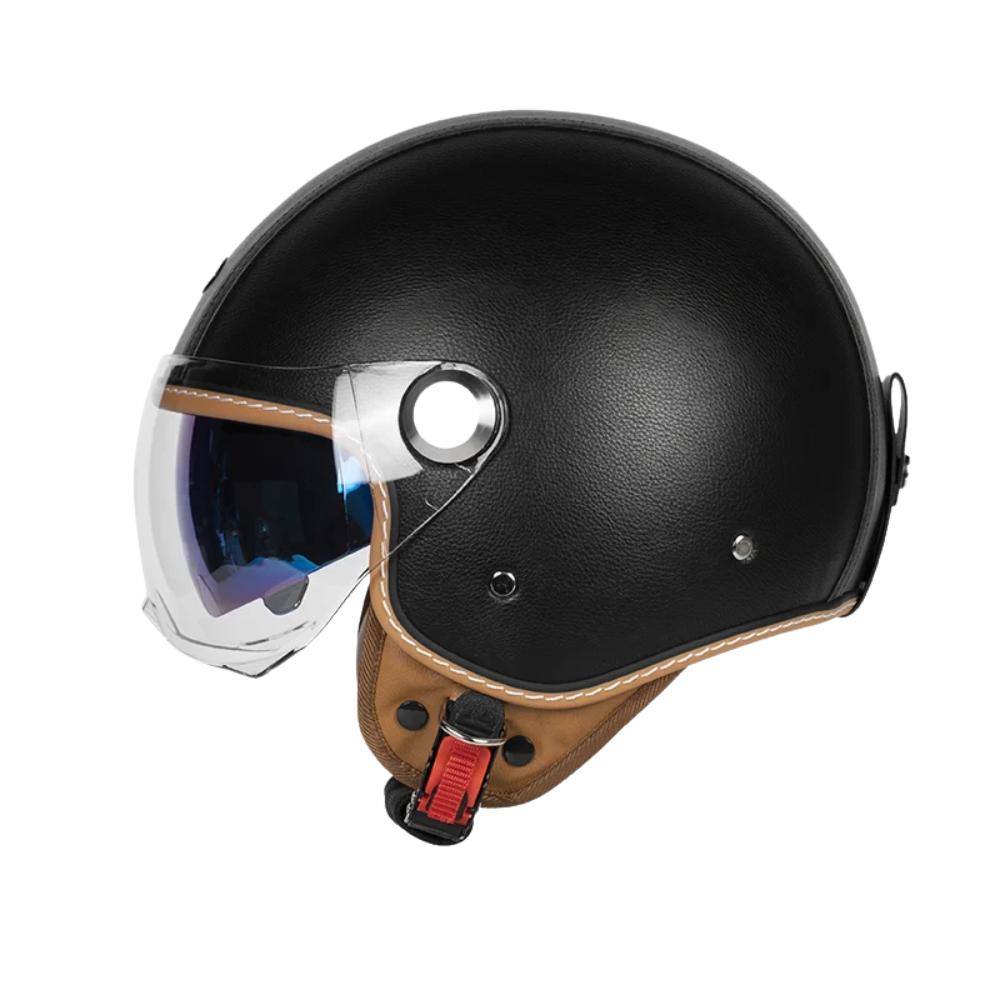 Retro Jet 3/4 Helmet – Open Face Dual Visor DOT/ECE Approved