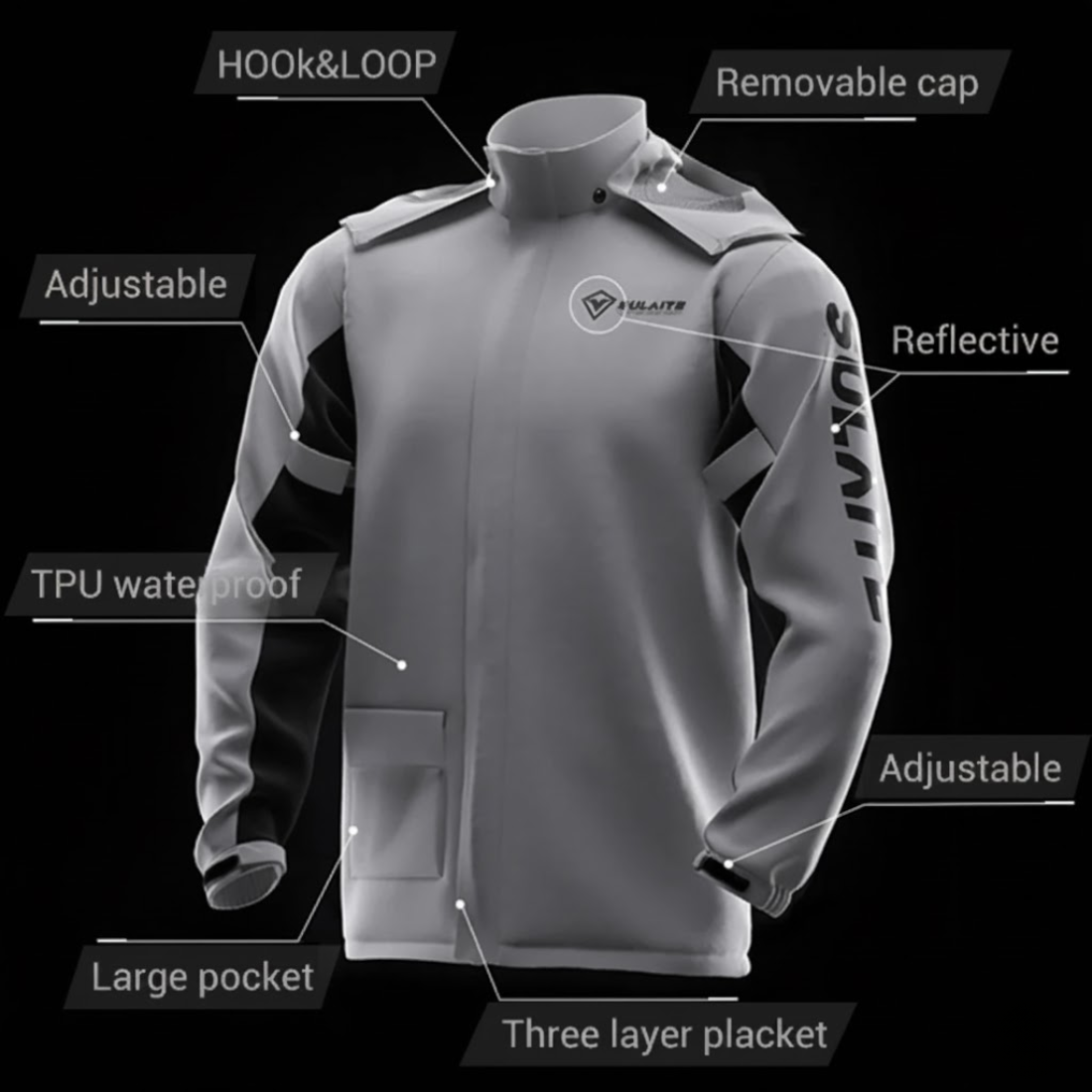 Motorcycle Rain Suit for Riders (Jacket + Pants) – Waterproof, Windproof & Breathable
