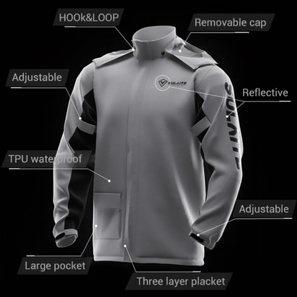 Motorcycle Rain Suit for Riders (Jacket + Pants) – Waterproof, Windproof & Breathable
