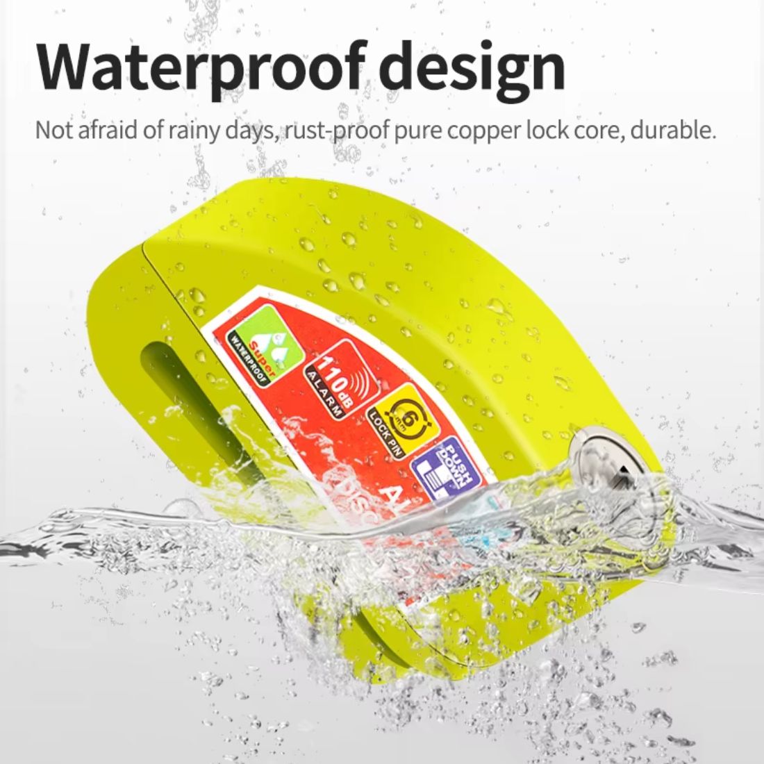 Motorcycle Alarm Disc Brake Lock