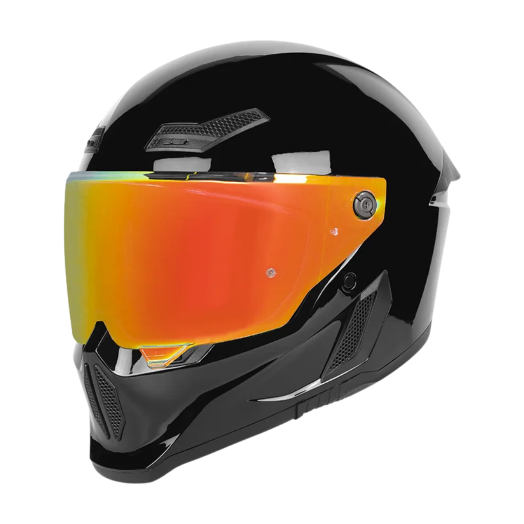 BikerZoneZ Shadow Rider Full Face Helmet – DOT & ECE Approved