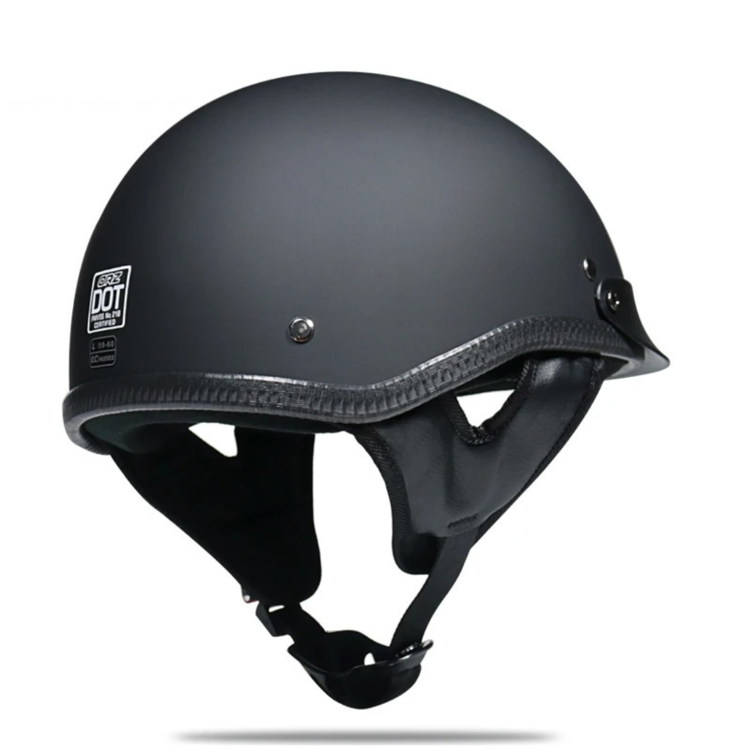 Low Profile Cruiser Half Helmet - DOT and ECE Approved