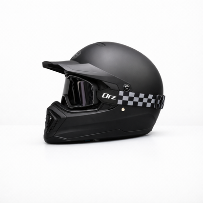 ORZ-918 Retro Full-Face Helmet – DOT & ECE Approved