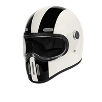 White with Black Stripe