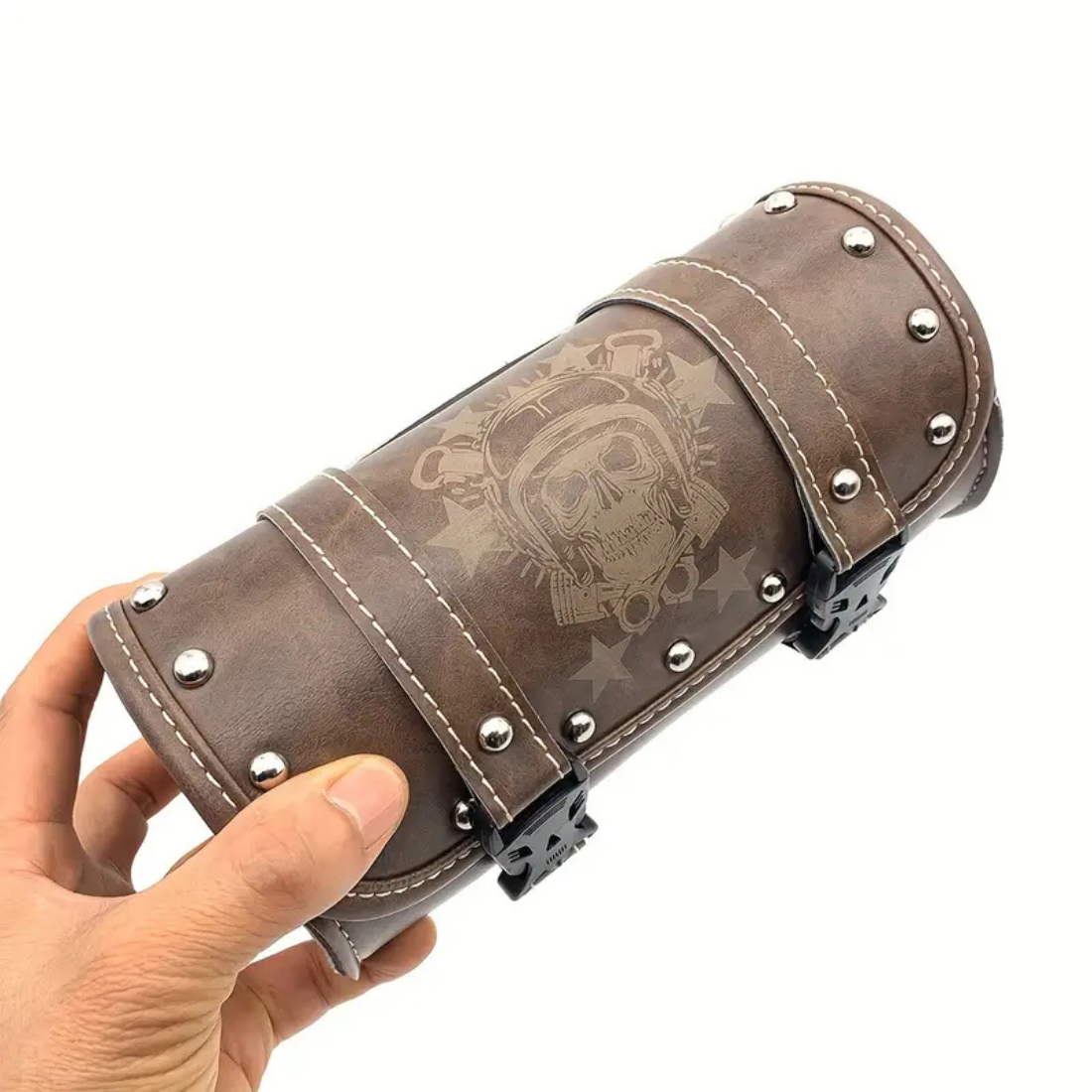 Vintage Leather Motorcycle Front Tool Bag