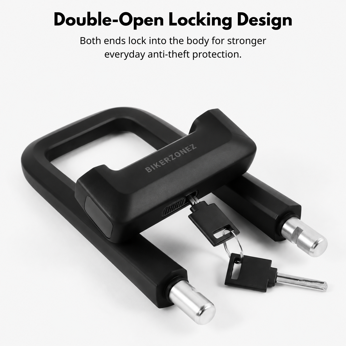 BikerZoneZ Heavy-Duty Motorcycle U-Lock