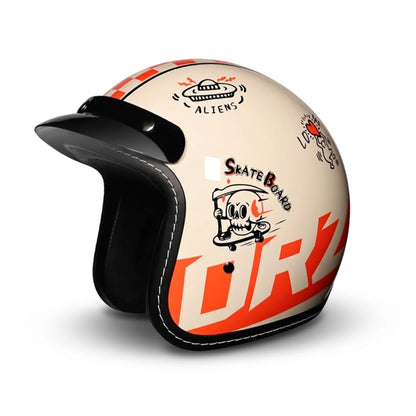 Vintage Open Face Motorcycle Helmet – All-Season Comfort & Protection