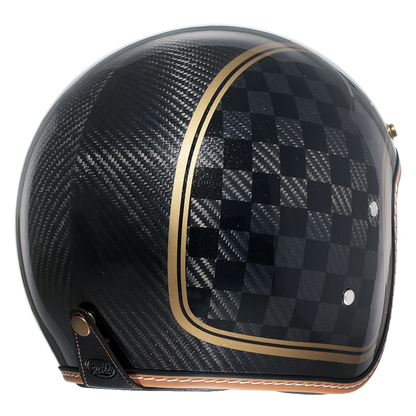 Carbon Fiber Retro Open Face Helmet – DOT Certified