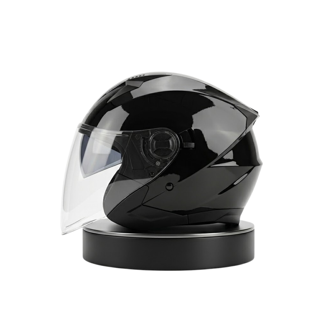 ORZ Premium Open-Face Helmet – Dual Visor Performance Edition