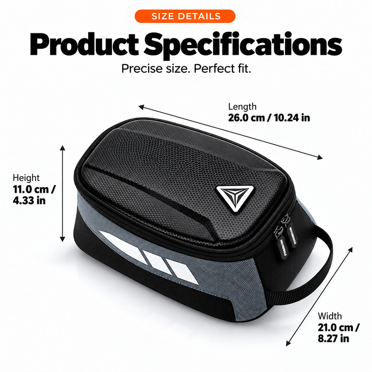 BikerZoneZ Magnetic Hard Shell Tank Bag