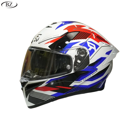 BikerZoneZ CyberCore Full Face Helmet - DOT & ECE Approved
